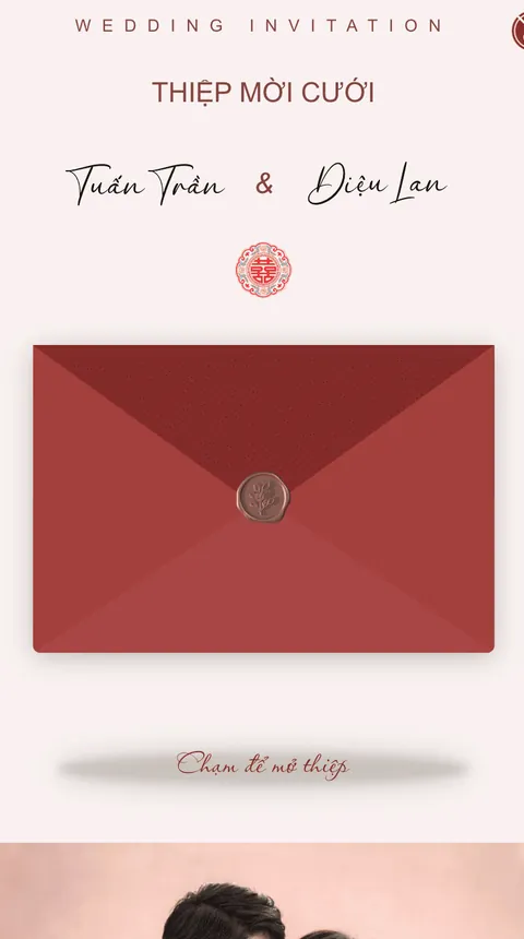 Mẫu thiệp cưới Template 6