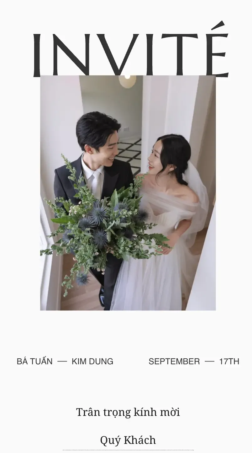 Mẫu thiệp cưới Lời Hẹn Cổ Điển