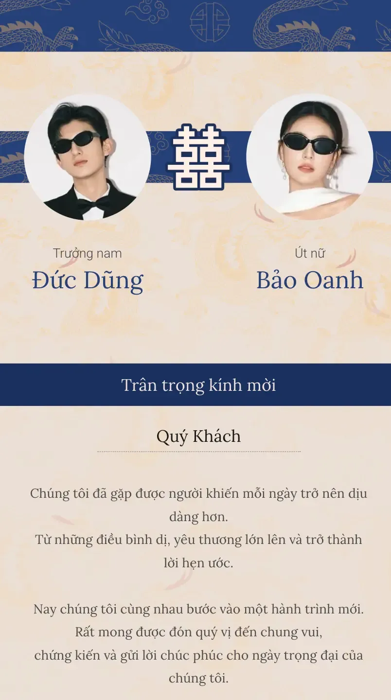 Mẫu thiệp cưới Bích Ngọc