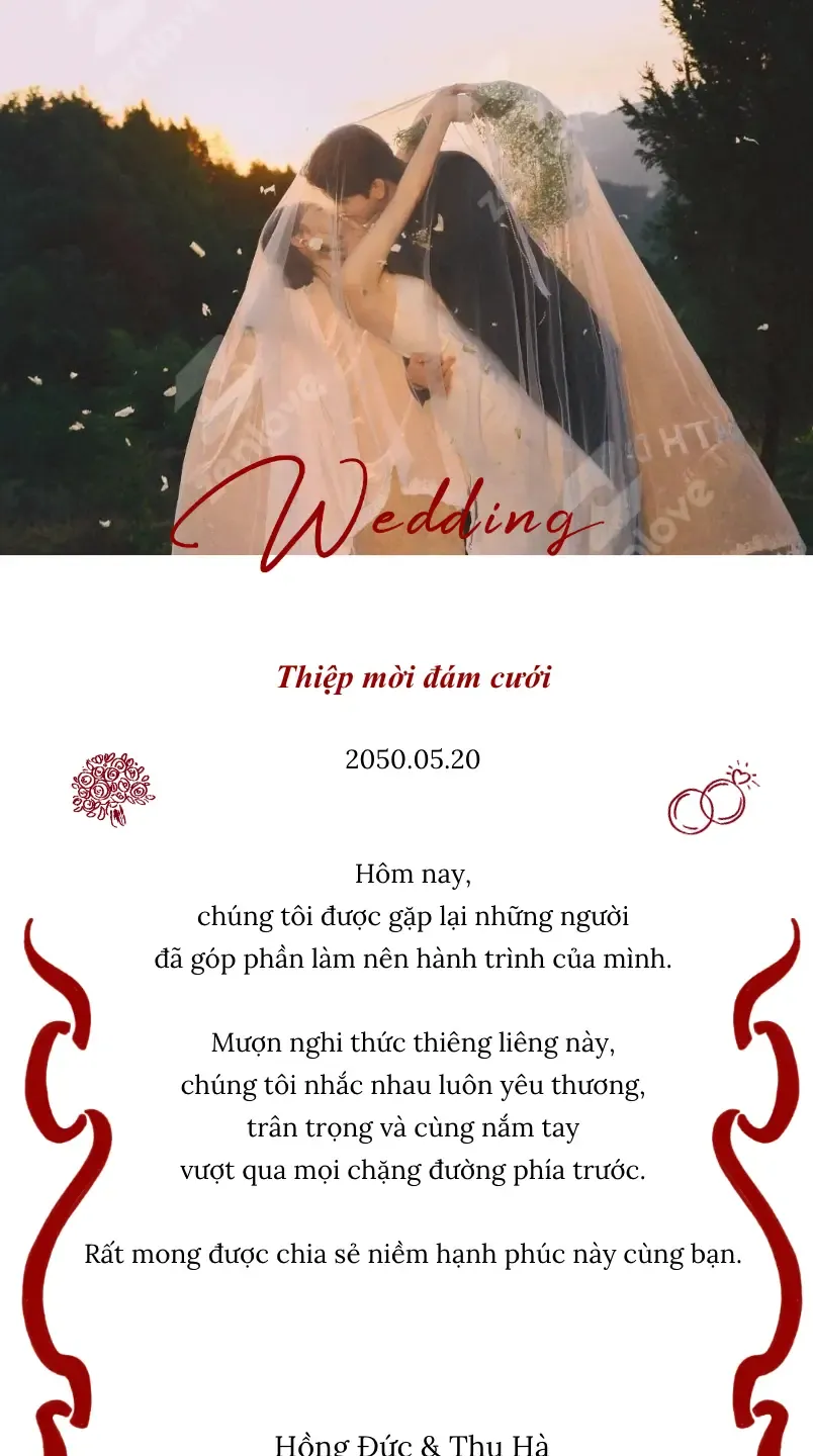 Mẫu thiệp cưới Thiệp Cưới 120 Pre