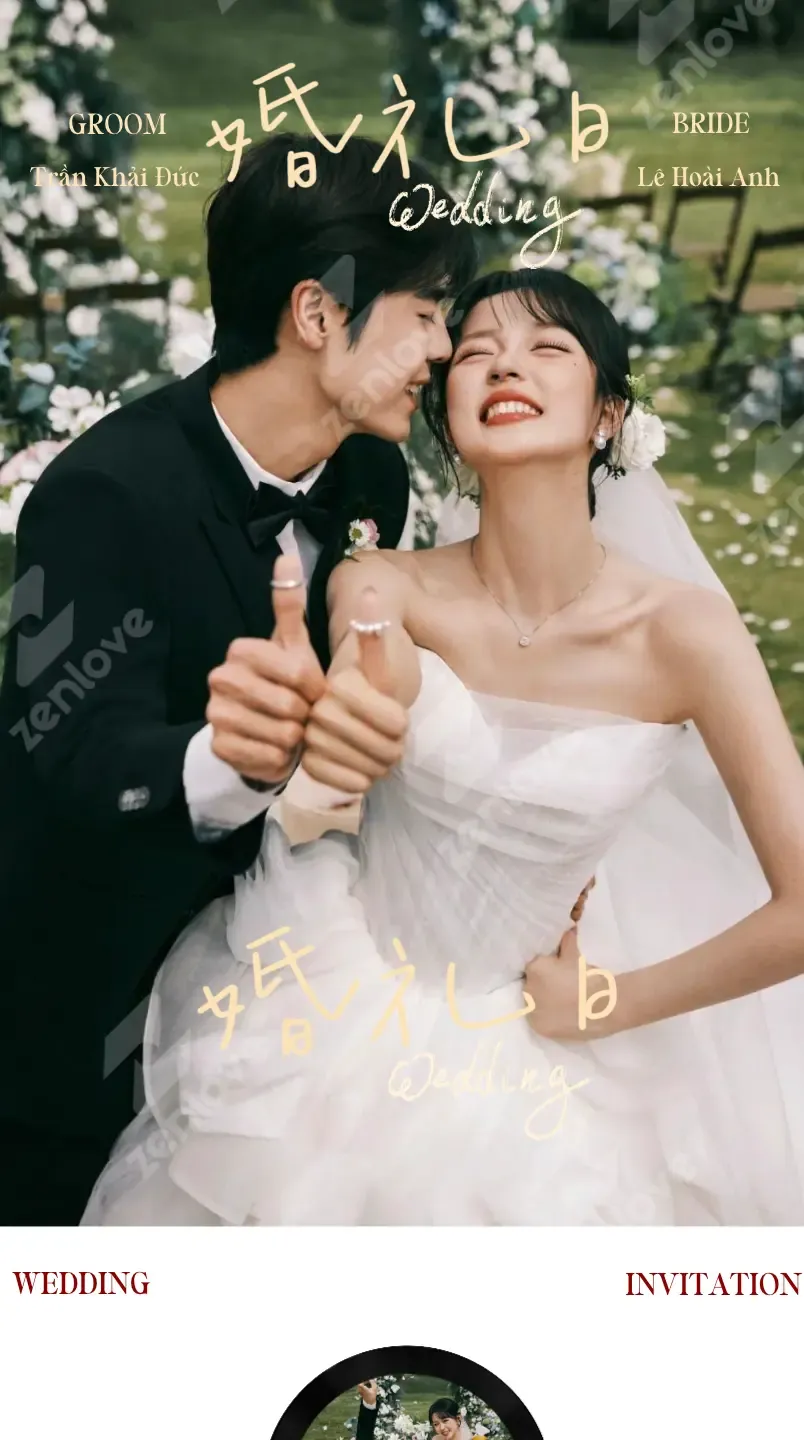 Mẫu thiệp cưới Thiệp Cưới 123 Pre